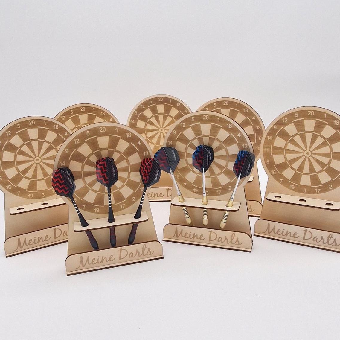Personalisierter Dartpfeil Halter | Organizer für Dartpfeile | Pfeilhalter Holz | Dartpfeil Halterung | Dartdekoration | Geschenk für Männer