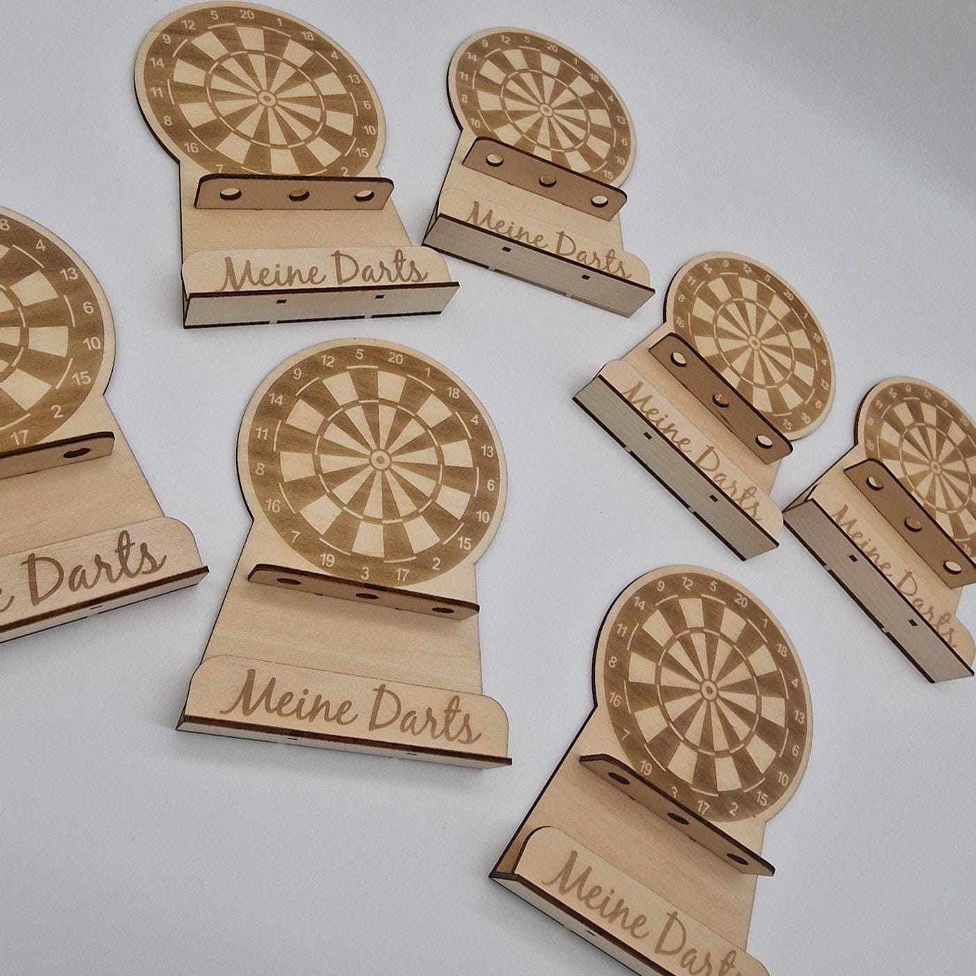 Personalisierter Dartpfeil Halter | Organizer für Dartpfeile | Pfeilhalter Holz | Dartpfeil Halterung | Dartdekoration | Geschenk für Männer