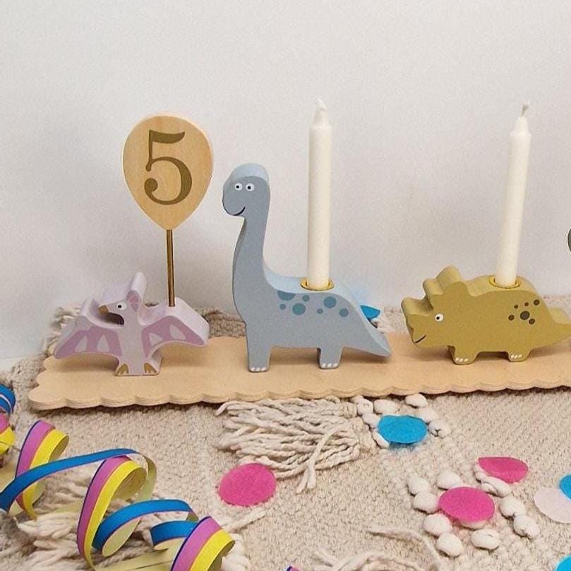 Geburtstagszug Dino, Geburtstagsparty Tischdeko, Kindergeburtstag, Erster Geburtstag, Geburtstagszug mit Kerzen, Geburtstagszug Holz Junge