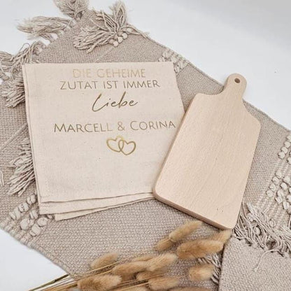 Personalisiertes Frühstücksbrett Küche mit Name | Holzbrettchen Küchen Deko personalisiert | Geschenk zum Einzug Vesperbrett