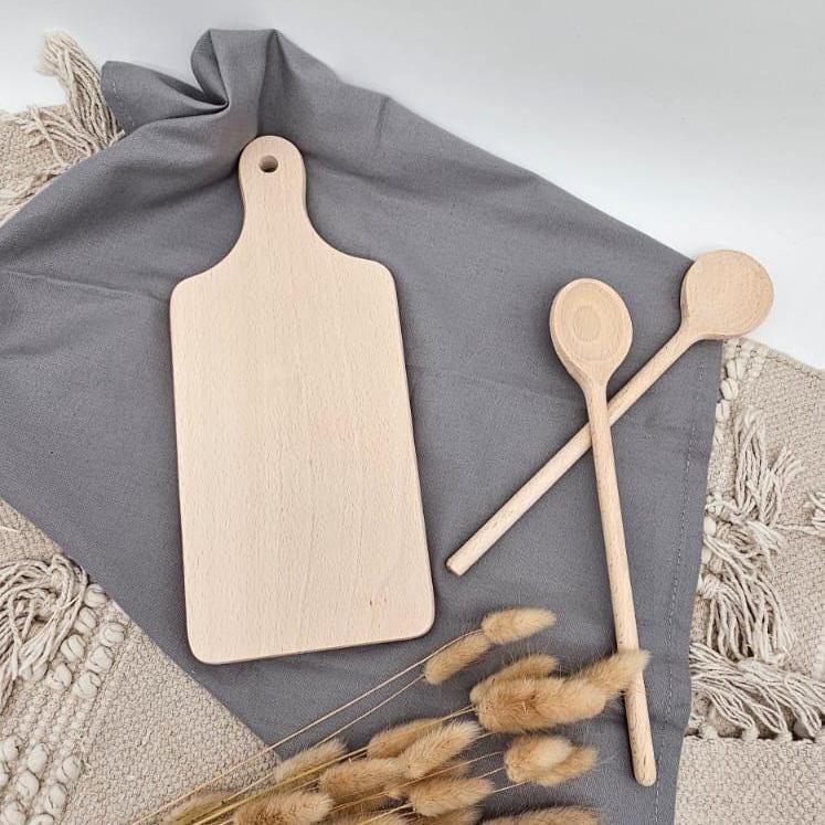 Personalisiertes Frühstücksbrett Chefkoch mit Name | Geschenk für Männer die gerne kochen | Holzbrett Hobbykoch Schneidebrett