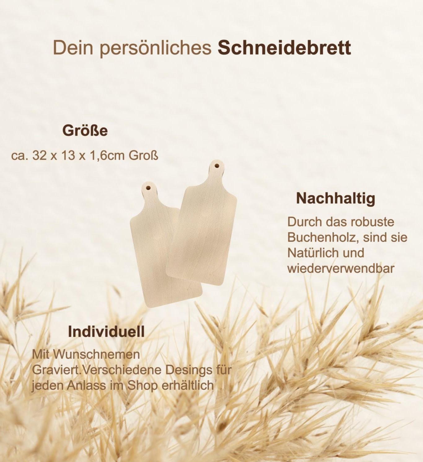 Personalisiertes Frühstücksbrett Chefkoch mit Name | Geschenk für Männer die gerne kochen | Holzbrett Hobbykoch Schneidebrett