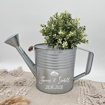 Gießkanne Deko Hochzeitsgeschenk, personalisierte Gießkanne, Hochzeitsgeschenk, Deko Gießkanne, Gießkanne mit Namen, Gießkanne