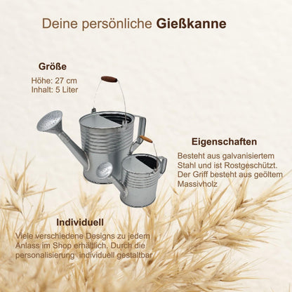 Abschiedsgeschenk für Kollegin zur Rente, Abschied Kollegin, Gießkanne Rente personalisiert, Ruhestand Geschenk