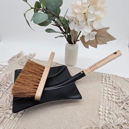 Personalisiertes Kehrset Polterabend, Scherben bringen Glück Handfeger, Hochzeitsgeschenk mit Gravur Namen