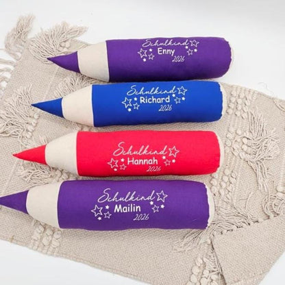 geschenke zum schulanfang | Bleistift Kissen | geschenk einschulung | personalisiertes kissen | geschenke zum schulanfang | kissen bleistift