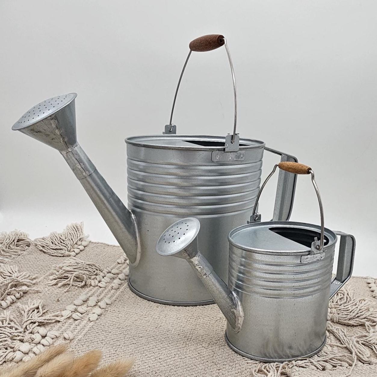 Personalisierte Gießkanne zur Silberhochzeit – Geldgeschenk 25 Jahre – Zinkgießkanne mit Namen & Datum – Geschenkidee Gartenhochzeit