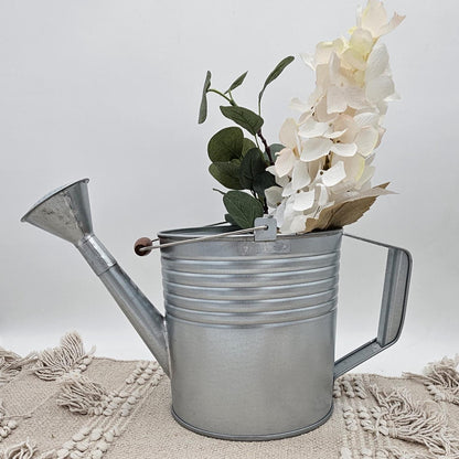 Personalisierte Gießkanne zur Silberhochzeit – Geldgeschenk 25 Jahre – Zinkgießkanne mit Namen & Datum – Geschenkidee Gartenhochzeit