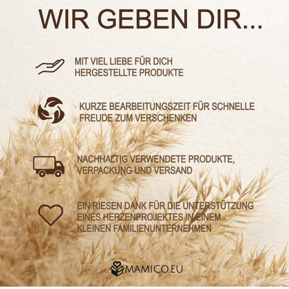 Brotkorb Stoff Utensilo mit Spruch, Wo die Liebe den Tisch deckt Brotkörbchen Baumwolle, Geschenk Einzug Hochzeit Muttertag Deko Tisch