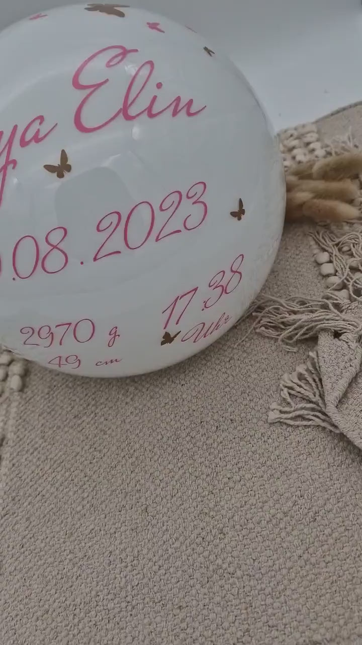 Lampe personalisiert | Kinderzimmerlampe | personalisierte Lampe | Lampe mit Geburtsdaten | Kinderzimmer Nachtlampe | Nachtlampe | Geschenk