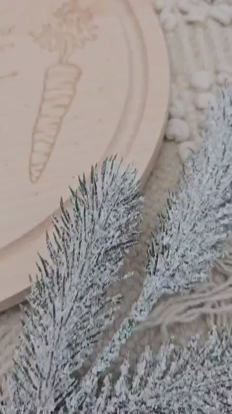 Nikolausteller Holz personalisiert | Weihnachtsteller Keksteller für den Weihnachtsmann & Nikolaus | Milch und Kekse Teller Gravur Geschenk