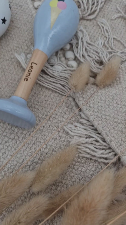 Rassel Holz Personalisiert