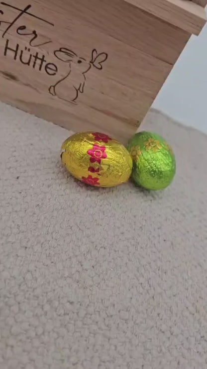 Osterhütte aus Holz – Osterdeko natürlich & nachhaltig