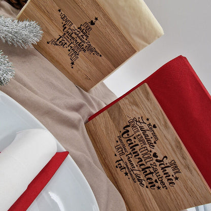 Serviettenhalter aus Holz Herz