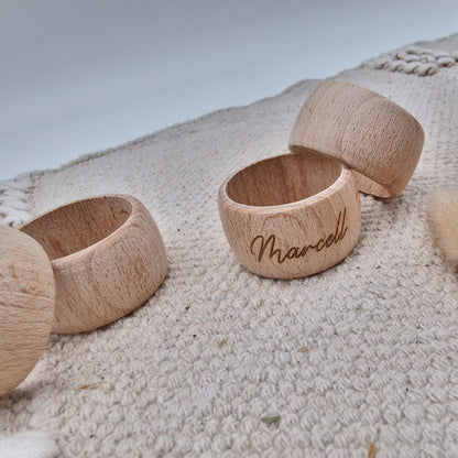 Serviettenring Personalisiert aus Holz