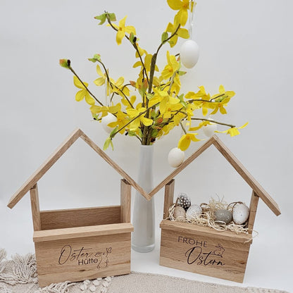 Osterhütte aus Holz – Osterdeko natürlich & nachhaltig