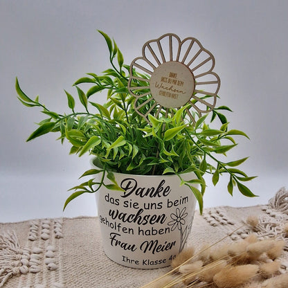 Personalisierter Blumenstecker