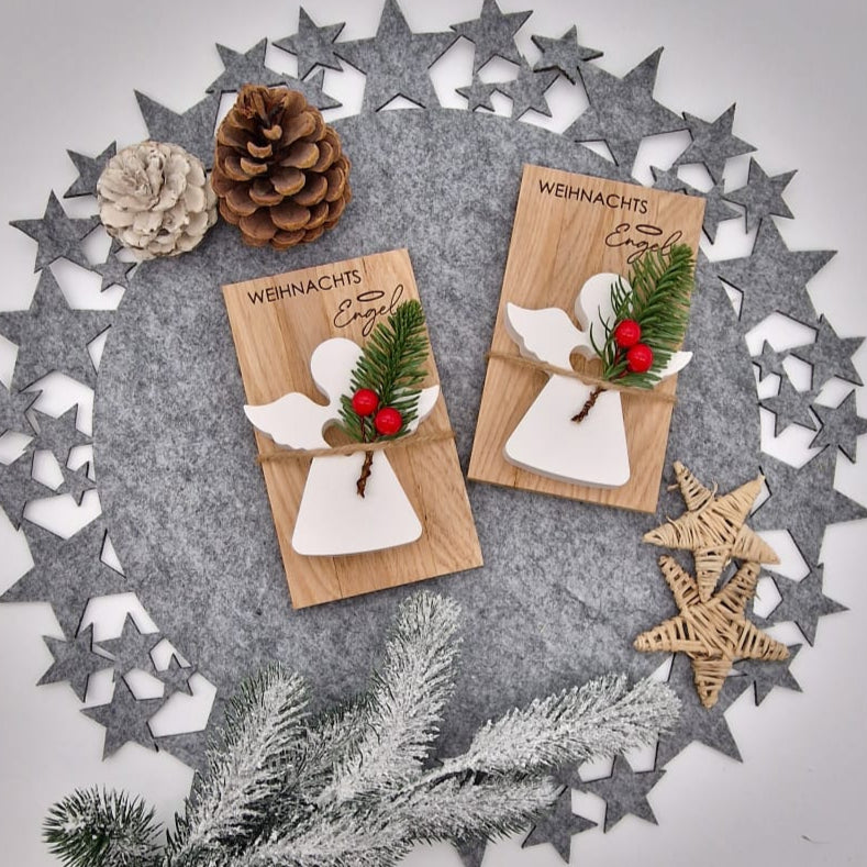 Weihnachts Engel Holz & Keramik