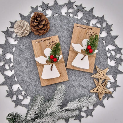 Weihnachts Engel Holz & Keramik