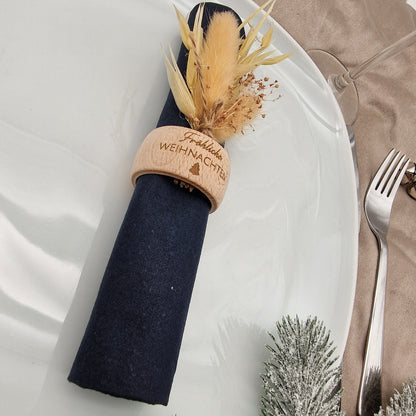Serviettenring aus Holz Weihnachten