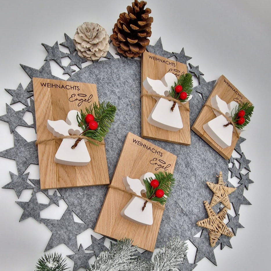 Weihnachts Engel Holz & Keramik