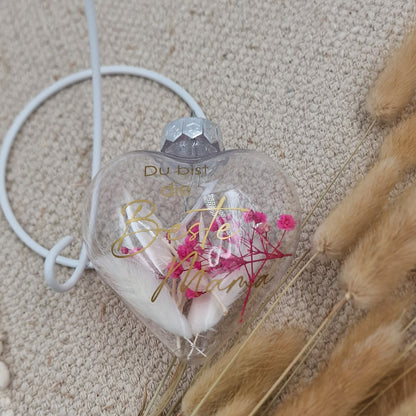 Acrylherz Muttertags Geschenk