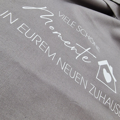 Geschirrtuch personalisiert Einzug