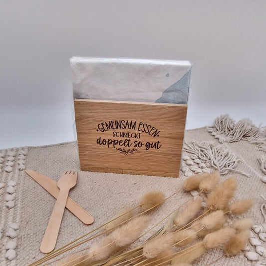 Grill Geschenk Servierten Halter aus Holz