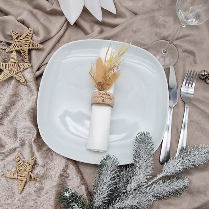 Serviettenring aus Holz Weihnachten