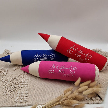 Bleistift Kissen personalisiert