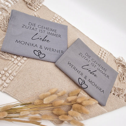 Geschirrtuch personalisiert Hochzeit
