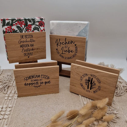 Grill Geschenk Servierten Halter aus Holz