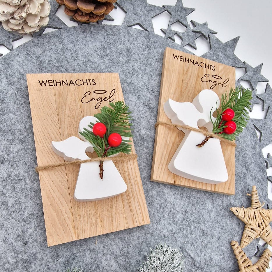 Weihnachts Engel Holz & Keramik