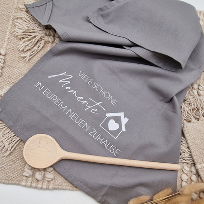 Geschirrtuch personalisiert Einzug