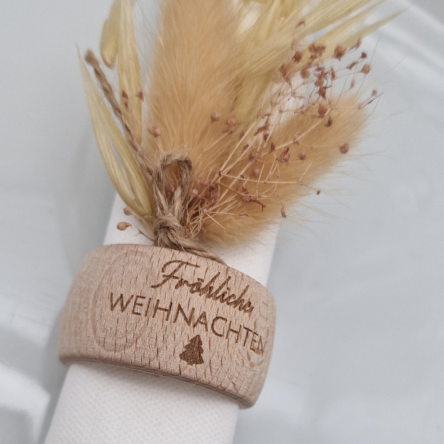 Serviettenring aus Holz Weihnachten