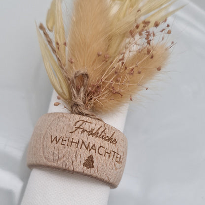 Serviettenring aus Holz Weihnachten