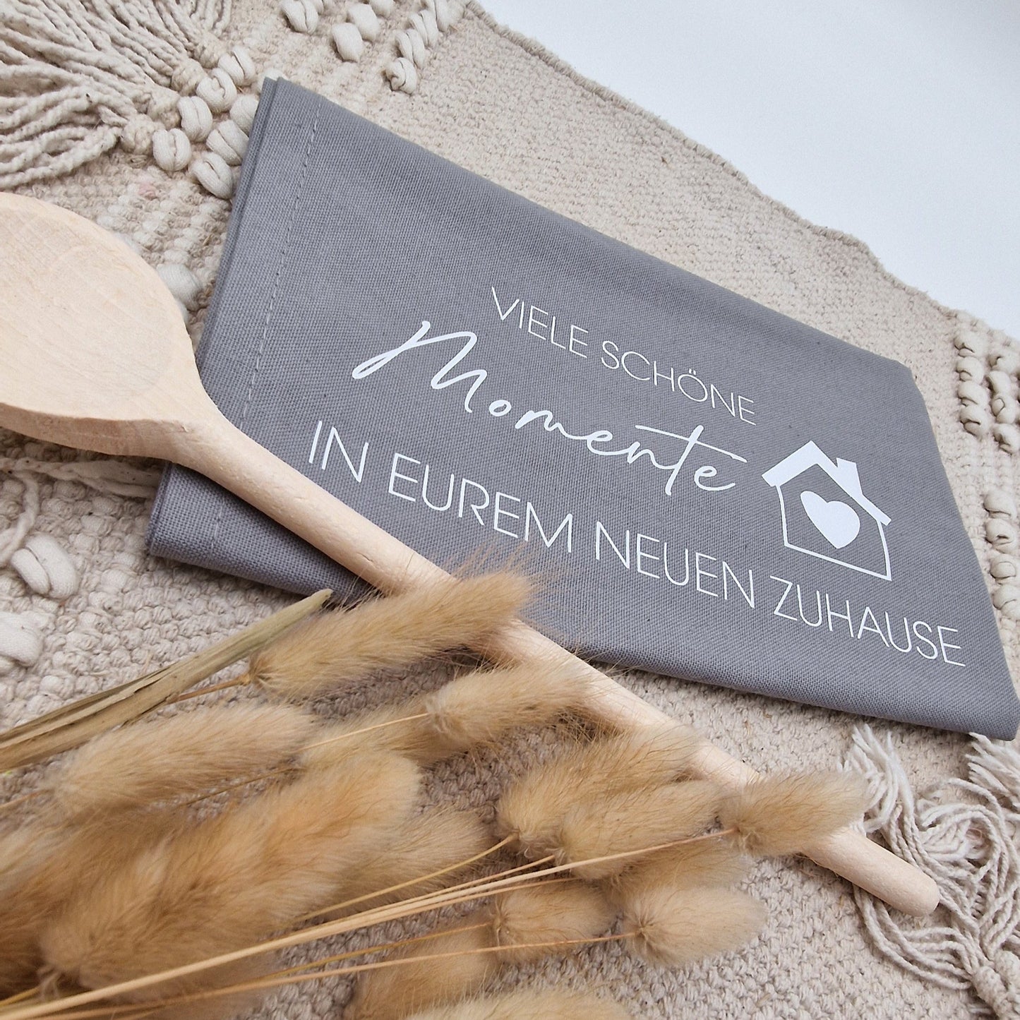 Geschirrtuch personalisiert Einzug