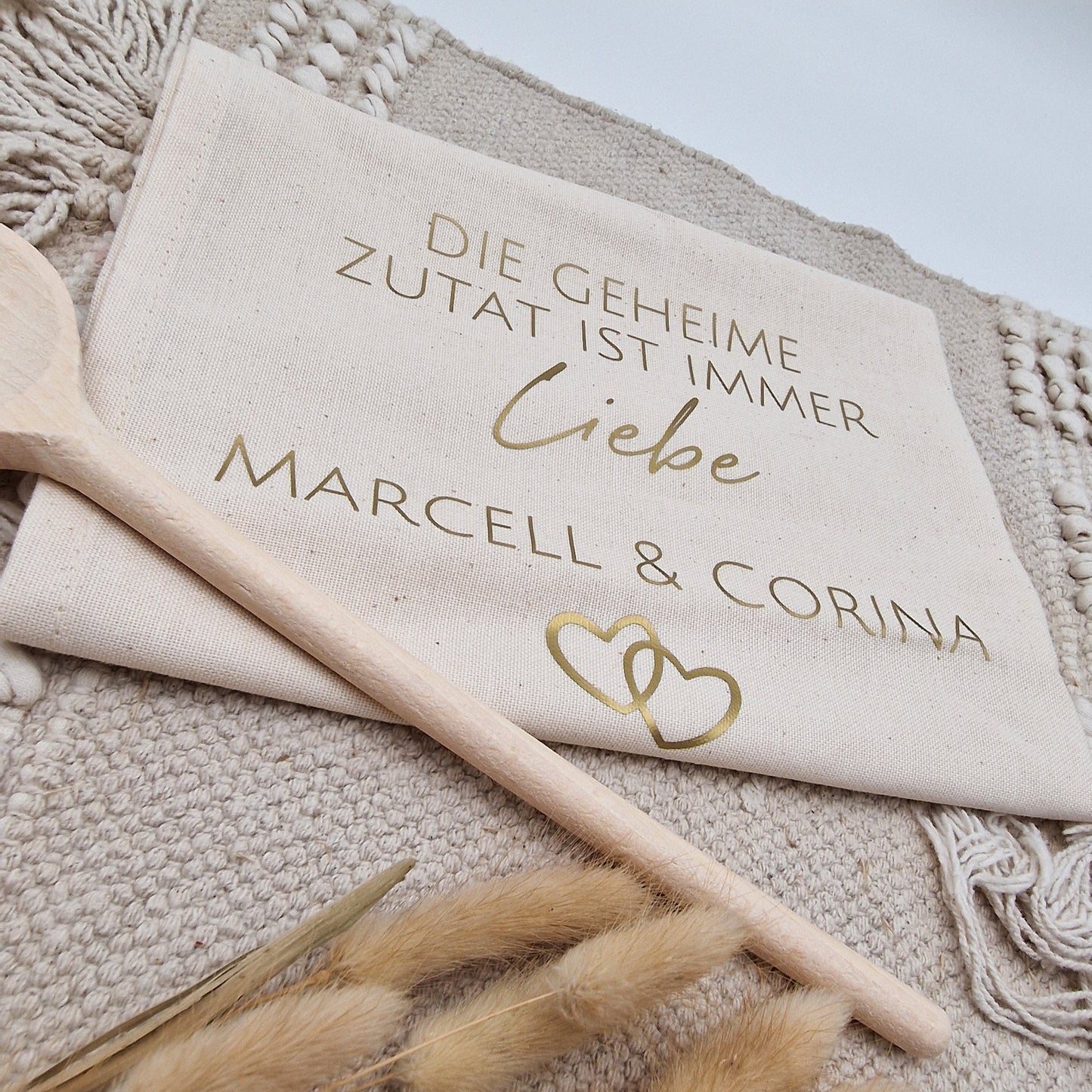 Geschirrtuch personalisiert Hochzeit