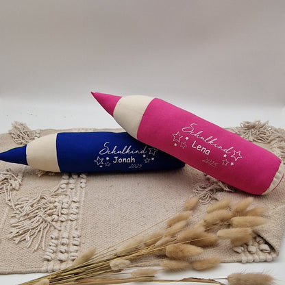 Bleistift Kissen personalisiert