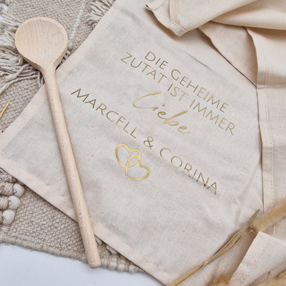 Geschirrtuch personalisiert Hochzeit