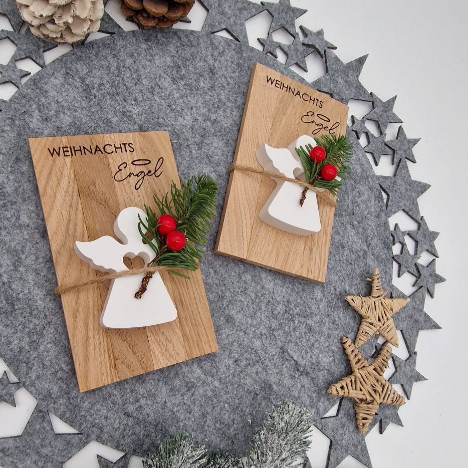 Weihnachts Engel Holz & Keramik