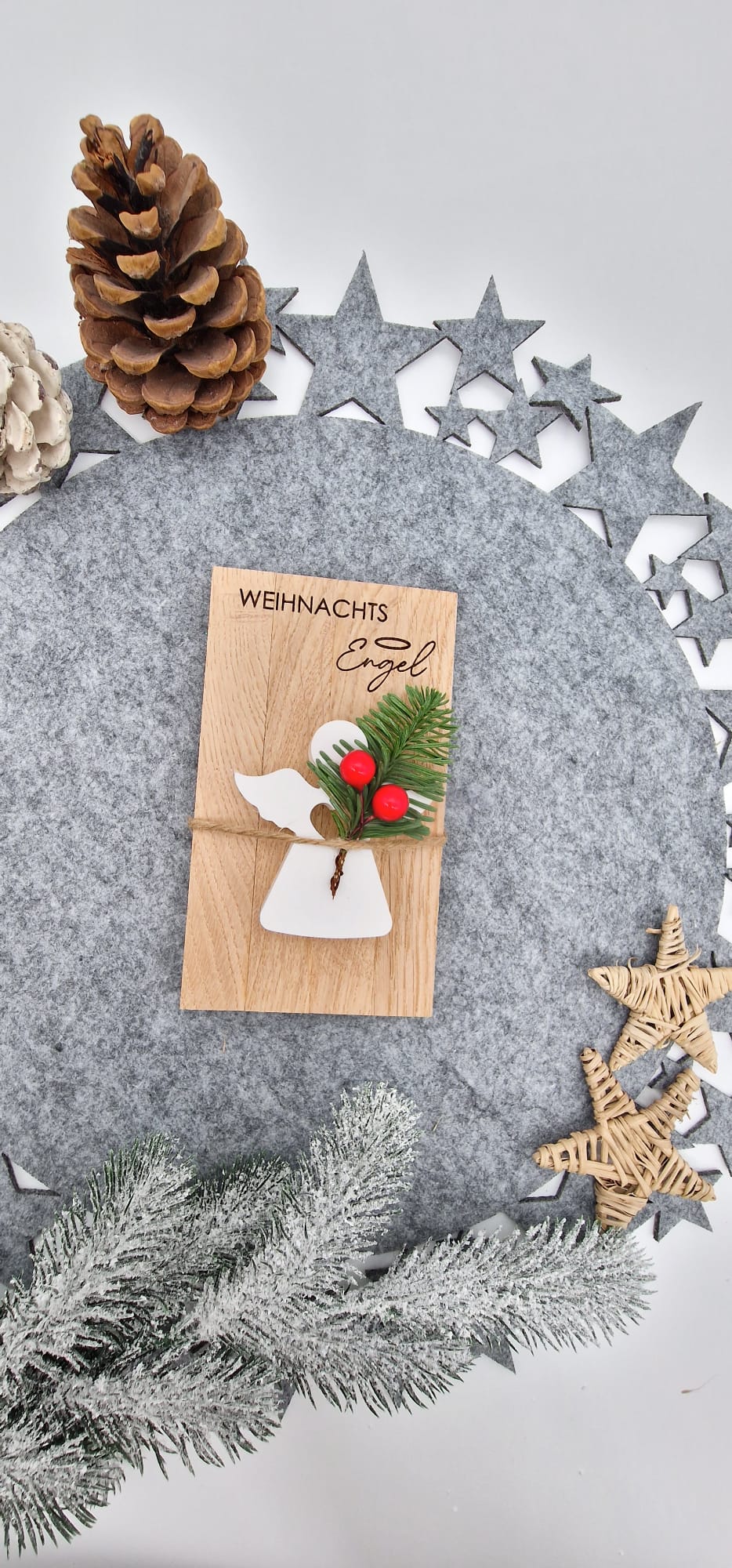 Weihnachts Engel Holz & Keramik