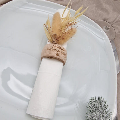 Serviettenring aus Holz Weihnachten