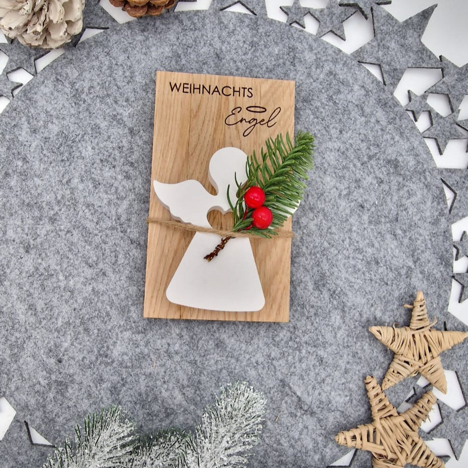 Weihnachts Engel Holz & Keramik