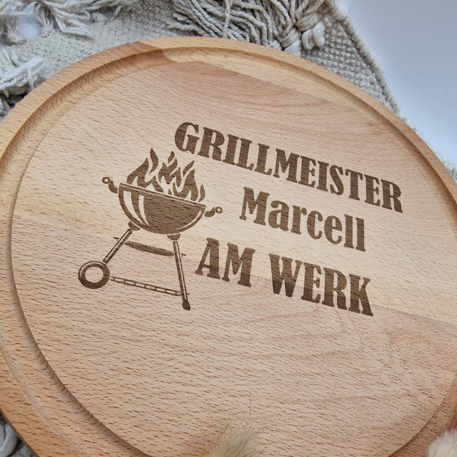 Schneidebrett Grill Geschenk