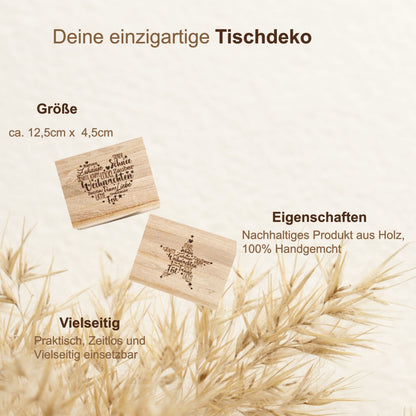 Serviettenhalter aus Holz Herz